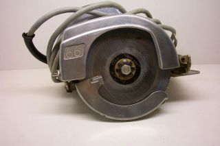 Vintage Porter Cable 66 Circular Saw With Metal Box