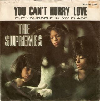 The Supremes Put Yourself In My Place Hurry Love,  Pic Motown Northern Soul Usa