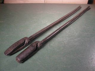 Old Vintage Tools Blacksmithing Fine Tongs Pair 2 Types