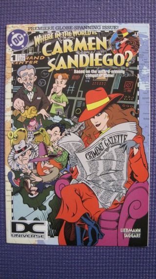 Where In The World Is Carmen Sandiego? 1 - Dc Universe Logo Variant Vf,  Nm - Dc