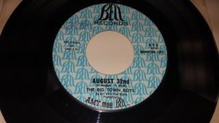 The Big Town Boys My Babe / August 32nd 1966 Garage Rock Promo 45 Bell 653