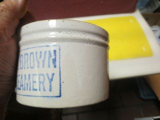 RED WING STONEWARE STENCILED BUTTER CROCK 