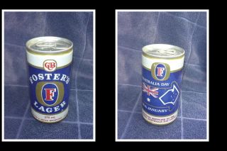 Collectable Old Australian Beer Can,  Fosters Lager 26th Jan Australia Day