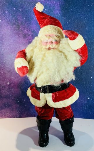 Vintage Harold Gale Red Santa Claus Christmas Doll Figure Store Display 22 " Tall