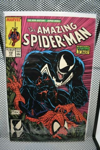 Spider - Man 316 Marvel Comics 1989 1st Venom Cover Todd Mcfarlane 7.  5