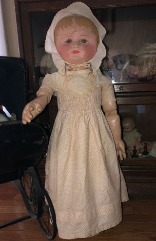 Early Large 30” Martha Chase Stockinette Doll 2