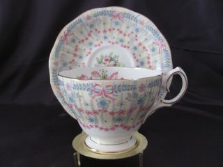 Royal Bridal Gown Tea Cup And Saucer,  Queen Anne Bone China