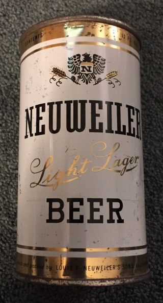 Neuweiler Light Lager Beer Flat Top Can Allentown Pa