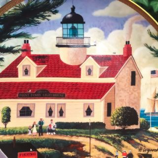 Royal Doulton Port Pinos Lighthouse [Series] Limited Edition Signed H Wysocki 2