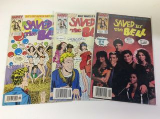 Saved By The Bell 1 - 3 (harvey/tv Show/rare Photo Variant/101895) Full Set Of 3