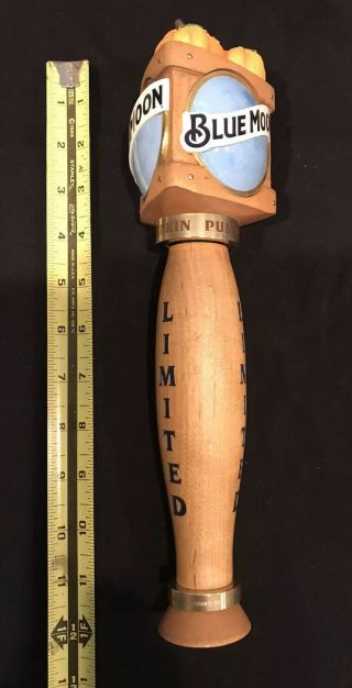 Blue Moon Brewing Company.  Limited Pumpkin Ale.  Beer Tap Handle.  Montreal,  Qb