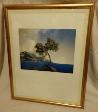" Aquamarine " By Maxfield Parrish Limited Edition Print In Frame,  30 " X 24 "