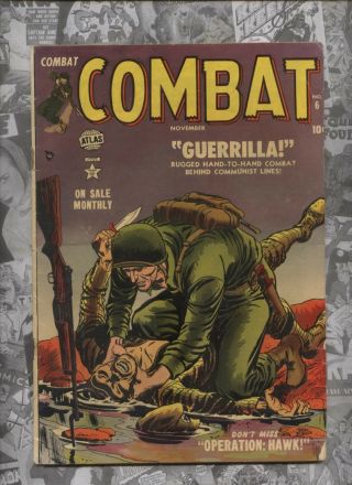 Combat 6 Zmarvel / Atlas Silver Age War Comic Sinnot & Romita Art