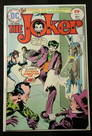 Joker 1 1st Solo Vintage Dc Comics 1 9 7 5 Batman Joker