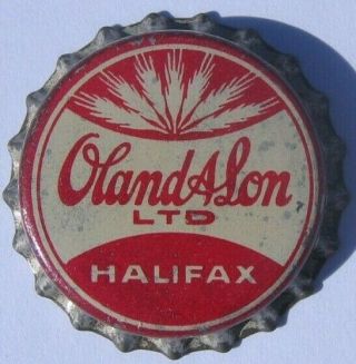 Oland & Son Beer Bottle Cap; 1955 - 68; Halifax,  Nova Scotia,  Canada; Cork