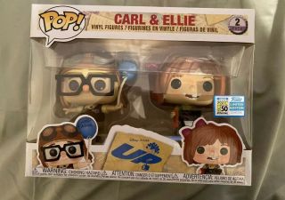 Carl And Ellie Funko Pop 2 - Pack Disney Up 2019 Sdcc