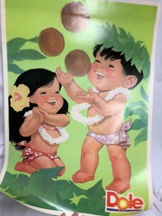 Dole Kids - Castle & Cooke - Display Poster,  Kids Juggling Coconuts - P - 6613