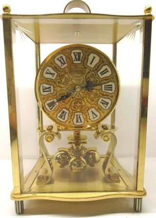 Kundo Kieninger Obergfell Western Germany Brass Anniversary Clock,  No Key,