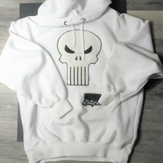 Marvel By Johnny Blaze Punisher Hoodie Very Rare Vintage Comic Book Size Xl