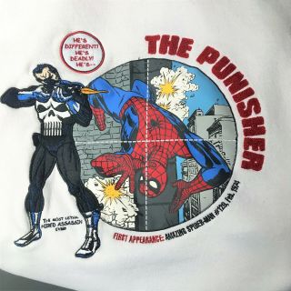 MARVEL by Johnny Blaze PUNISHER Hoodie VERY RARE VINTAGE Comic book Size XL 2