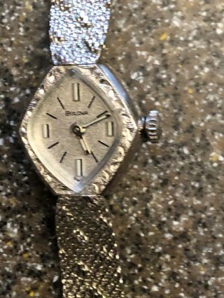 Bulova Vintage Ladies 10K Rolled Gold Plate Mechanical watch Running Great 3