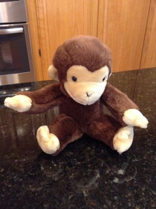 Gund Curious George 1990 Vintage Monkey No Shirt Plush Stuffed Doll Toy