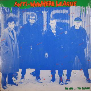 Anti - Nowhere League We Are The League Lp 1982 Wxyz Cope 4 Shrink On Cover