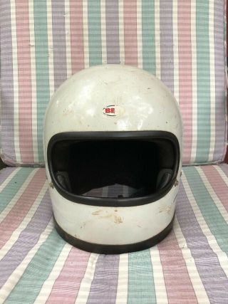 Vintage Bell Star Toptex Helmet 1970 First Generation Small Vision Window 7 3/4