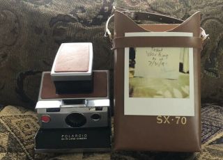 Vintage Polaroid Sx - 70 Land Camera And Carrying Case