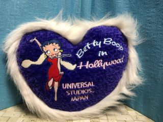 Betty Boop In Hollywood Heart Shape Cushion Usj Limited
