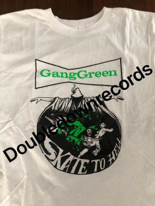 Vtg Gang Green Skate To Hell T Shirt Boston Hardcore Punk 80’s Og Ssd Slapshot
