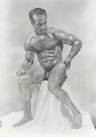 1930s Vintage Al Urban Male Nude Kenneth Pendleton Black Bodybuilder Defined