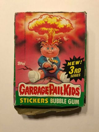 Garbage Pail Kids True Vintage Box 3rd Series Sticker Cards 1986