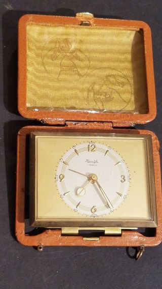 Kienzle Travel Alarm Clock 7 Jewels Made In Germany