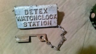 Vintage Detex Newman Prison Time Clock & Watch Clock Station with Extra Keys WOW 2