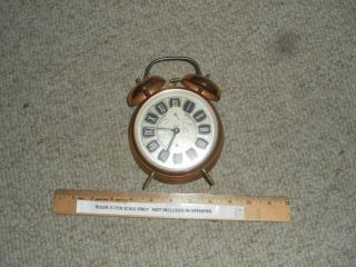 Vintage Kaiser Alarm Clock - Runs Been In Storage - Made In West Germany