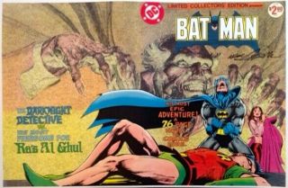 13x19 Neal Adams Signed Dc Comics Hero Art Print Batman Ra 