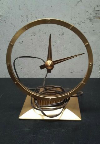 Jefferson Golden Hour Vintage Mystery Clock 580 - 101 1950 