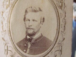 1st Minnesota Infantry Unidentified Civil War Soldier Cdv Photograph