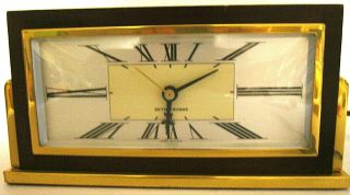 1947 Seth Thomas Electric Clock Wood Brass Baxter - E Model F029 8 1/2 " X 4 1/2 "