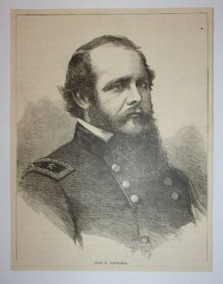 1866 John M.  Schofield (civil War) Engraving