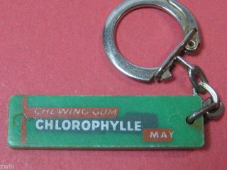 Vintage Chewing Gum Pack Design Key Chain Old Advertising Plastic Miniature