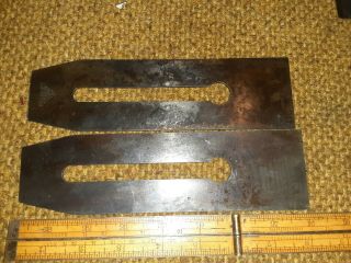Vintage Stanley Blade Irons 2 1/4 " For 5 1/2 Planes 8 " Long