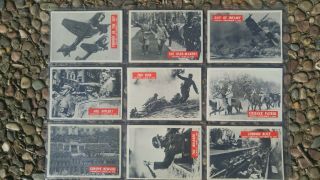 1965 War Bulletin (world War Ii) Complete (88) Card Set W/ Checklist Nmmt -