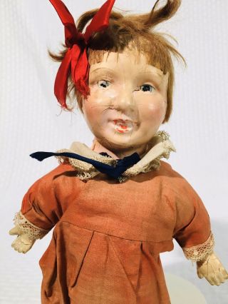 ANTIQUE Wind Up Walking Composition Doll ROULLET & DeCAMPS? AUTOMATON 1915 - 1920 2