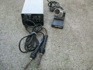 Hakko 928 Soldering Station W 631 Stand And Two 900 Irons Vintage?