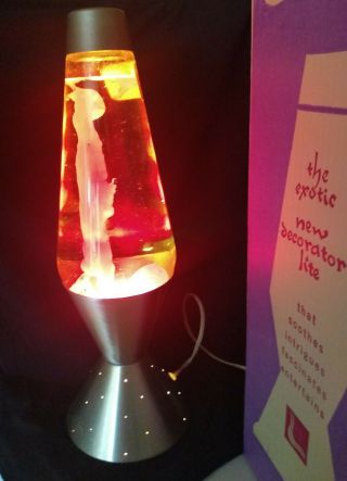 Vintage Lava Lite Lava Lamp 1969✌️w/ Box.  17 " W/ " Starlite " Base⭐free