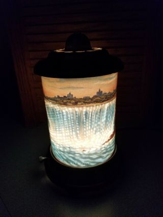 Vintage 1950 Niagara Falls Motion Light Roto - Vue Lamp Jr Econolite Electric