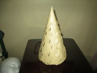 Rare Vintage 1952 Econolite Christmas Tree Motion Lamp Retro Lamp White