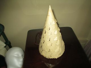 Rare Vintage 1952 Econolite Christmas Tree Motion Lamp Retro Lamp White 2